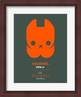 Framed Orange Squirrel Multilingual