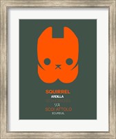 Framed Orange Squirrel Multilingual