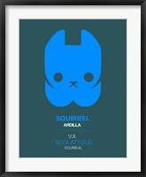 Framed Blue Squirrel Multilingual