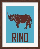 Framed Rhino Brown