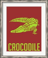 Framed Crocodile Yellow