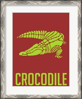 Framed Crocodile Yellow