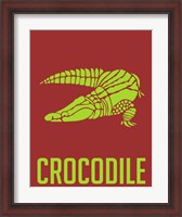 Framed Crocodile Yellow