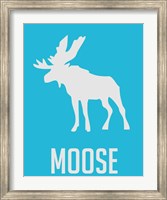 Framed Moose Blue