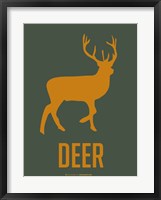 Framed Deer Yellow