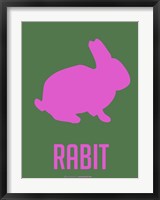 Framed Rabbit Pink