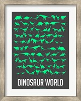 Framed Dinosaur Green