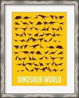 Framed Dinosaur Yellow