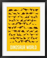 Framed Dinosaur Yellow