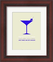 Framed Martini Blue