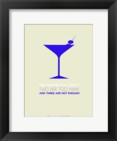 Framed Martini Blue