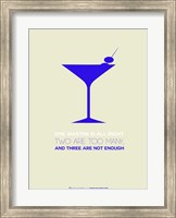 Framed Martini Blue