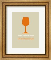 Framed Wine Orange