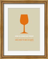 Framed Wine Orange