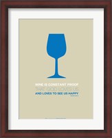 Framed Wine Blue