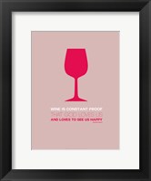 Framed Wine Red
