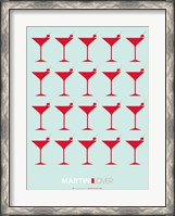 Framed Martini Lover Red
