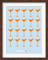 Framed Martini Lover Orange