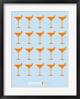 Framed Martini Lover Orange