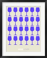 Framed Wine Lover Purple