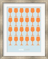 Framed Wine Lover Orange