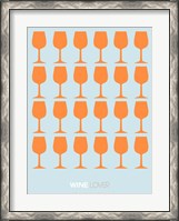 Framed Wine Lover Orange