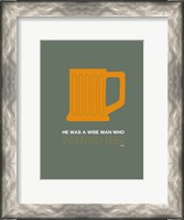 Framed Orange Beer Mug