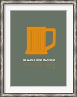 Framed Orange Beer Mug