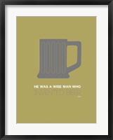 Framed Grey Beer Mug