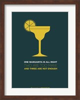 Framed Yellow Margarita