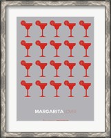 Framed Red Margaritas Grey