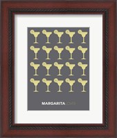 Framed Yellow Margaritas Grey