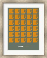 Framed Yellow Beer Mugs
