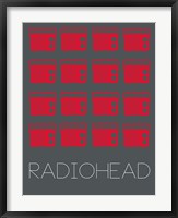Framed Radiohead Red