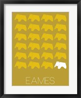 Framed Eames Yellow Elephant