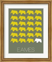 Framed Eames Yellow Elephant 2