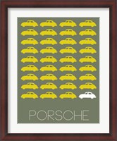 Framed Porsche Yellow