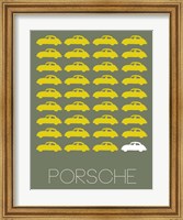 Framed Porsche Yellow