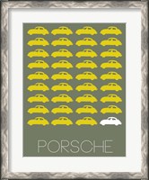 Framed Porsche Yellow