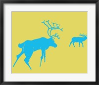 Framed Blue Deer