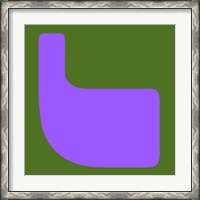 Framed Letter L Purple