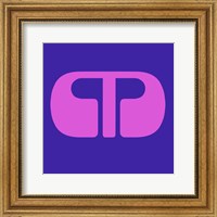 Framed Letter M Purple