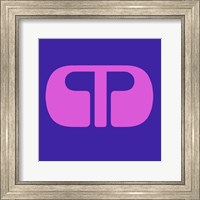 Framed Letter M Purple