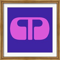Framed Letter M Purple