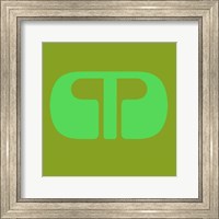 Framed Letter M Green