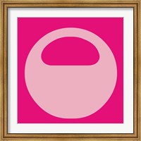 Framed Letter O Pink