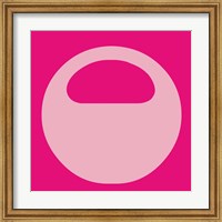 Framed Letter O Pink