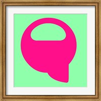 Framed Letter Q Pink