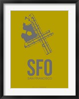 Framed SFO San Francisco 3