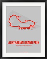 Framed Australian Grand Prix 1